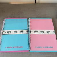 2 Quaderni a spirale Chiara Ferragni A4
