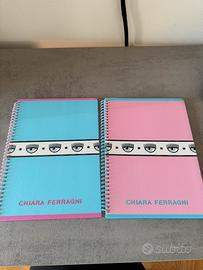 2 Quaderni a spirale Chiara Ferragni A4