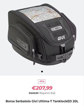 Borsa serbatoio GIVI tanklock 20 litri