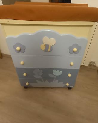 Cassettiera Fasciatoio con materassino