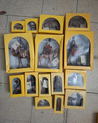 Presepe del prado, 42 pezzi in resina in totale