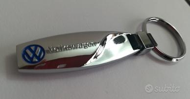 Portachiavi Volkswagen in metallo logo blu