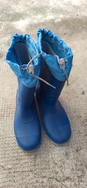 Stivali in gomma bambino  colore bleu misura 35/36