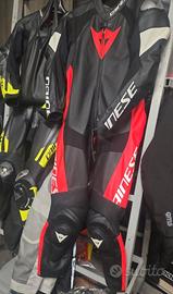 TUTA DAINESE TOSA 1 PCS BLACK/FLUO-RED/WHITE
