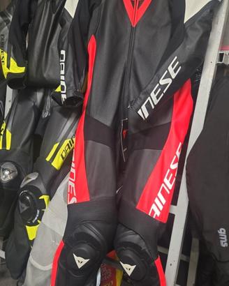 TUTA DAINESE TOSA 1 PCS BLACK/FLUO-RED/WHITE