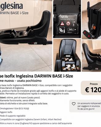 Base Isofix Inglesina DARWIN BASE i-Size