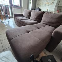 Divano 3 posti con penisola come nuovo