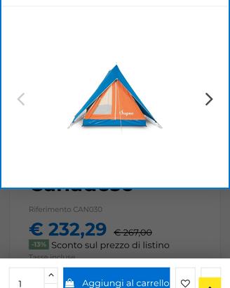 tenda da campeggio 
