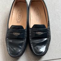 tod's mocassino in pelle  gommino donna tg.36