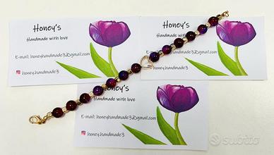 Bracciale fatto a mano in pietre dure