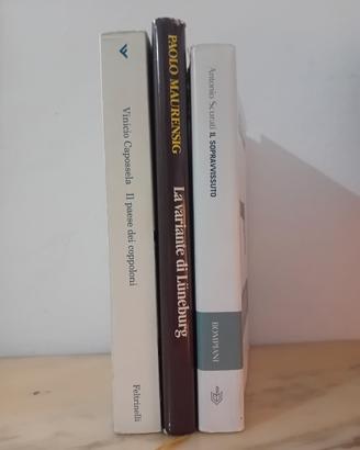 Set Tre Romanzi Narrativa italiana