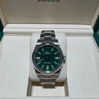 Rolex OP 134300 verde nuovo 41mm