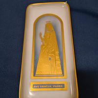 piatto decorato in oro