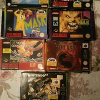 Lotto giochi super nintendoEnintendo64 con scatola