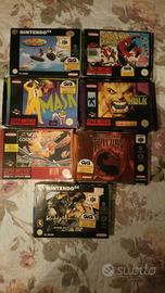 Lotto giochi super nintendoEnintendo64 con scatola