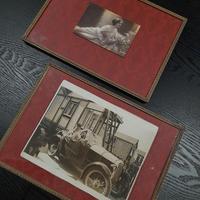 2Cornici vintage '50 stile Luigi Filippo dorate 