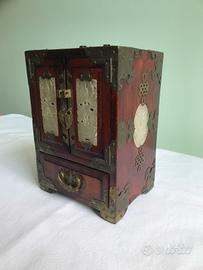 Portagioie cinese anni 60 pietra Giada Bianca