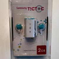 SAMSUNG Lettore Mp3 2GB TicToc YP-S1QLV - blu/bian