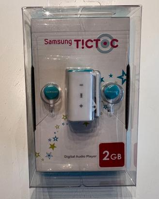 SAMSUNG Lettore Mp3 2GB TicToc YP-S1QLV - blu/bian