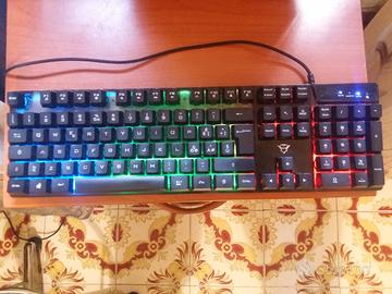 Kit Trust Tastiera+Mouse Gaming RGB anti ghosting