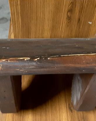 2 mensole in legno stile arte povera