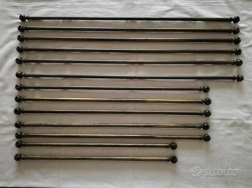 Bacchette estensibili in ferro battuto per tende