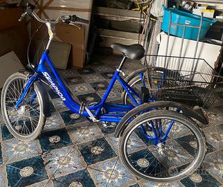 Triciclo Elettrico per adulti Sempion,pedalata ass