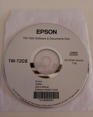 cd-rom software driver per Epson TM-T20II