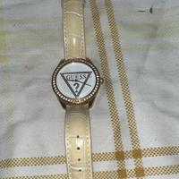 Orologio guess Mini Triangle donna- pelle crema