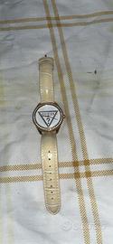 Orologio guess Mini Triangle donna- pelle crema