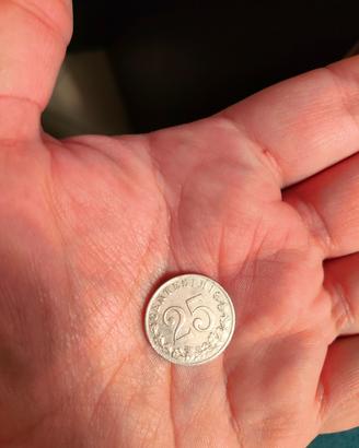 25 CENTESIMI 1903 + 0,20 LEK 1939 REGNO D'ITALIA 