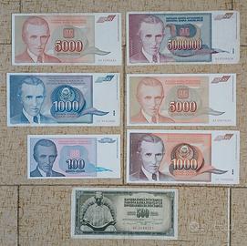 7 banconote Nikola Tesla