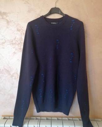 Pullover/maglione uomo viola.