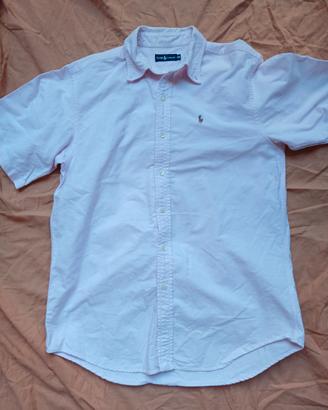 Camicia Ralph Lauren Rosa Manica Corta S/XS