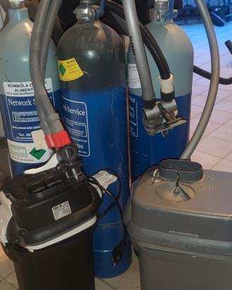 materiale per acquario