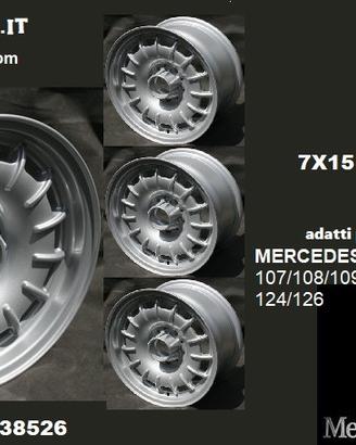 Cerchi barock 7x 15 5x112 et23 mercedes