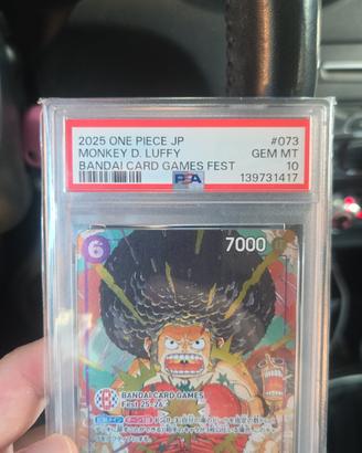 afro monkey d luffy psa 10
