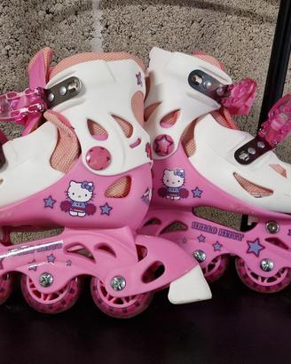 Pattini con ruote in linea Hello Kitty