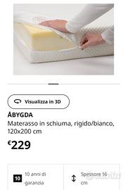 Materasso 120x200 come nuovo