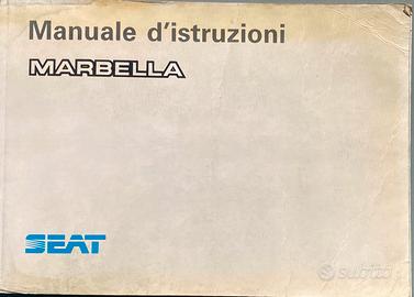 Manuale Uso e Manutenzione Seat Marbella D'Epoca