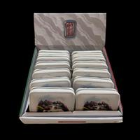 Set di 12 portafogli con zip Fiat 500 storica bian