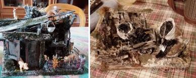 Due scene per presepe (carbonaio e porcile)