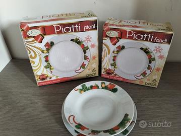 Servizio di Piatti Natalizio Nuovo 