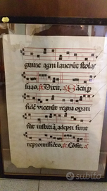 Pagina Antifonario spartito antico