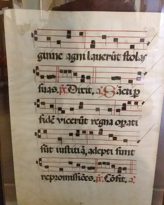 Pagina Antifonario spartito antico