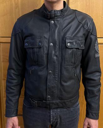 Giacca Moto Belstaff Pelle Taglia L con Protezioni