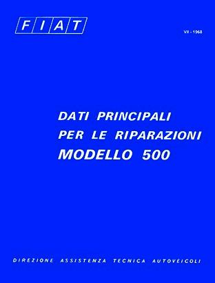 MANUALE NUOVA FIAT 500 D L SPORT GIARDINIERA DATI