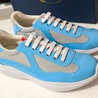 Scarpe Prada Americas cup Teglia 42 celesti