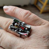 ANELLO VINTAGE ARGENTO 925 ANNI '70