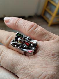 ANELLO VINTAGE ARGENTO 925 ANNI '70